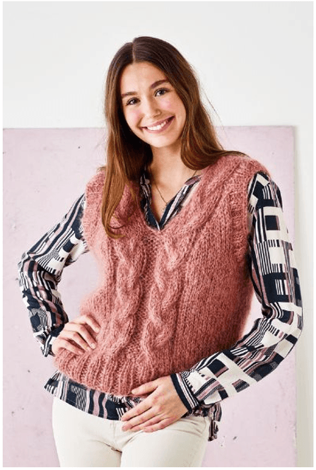 Hovedbilde Bella - Vest med fletter