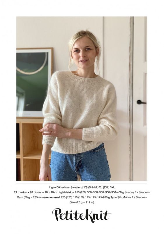 Ingen Dikkedarier Sweater - oppskrift