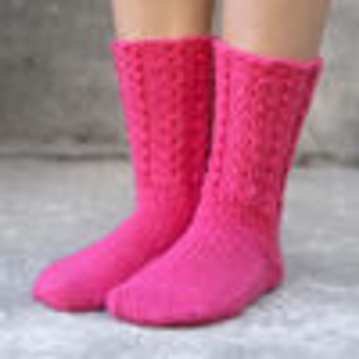 Heimekos sokker Rosa Sløyfe (garnpakke) – norsk | english